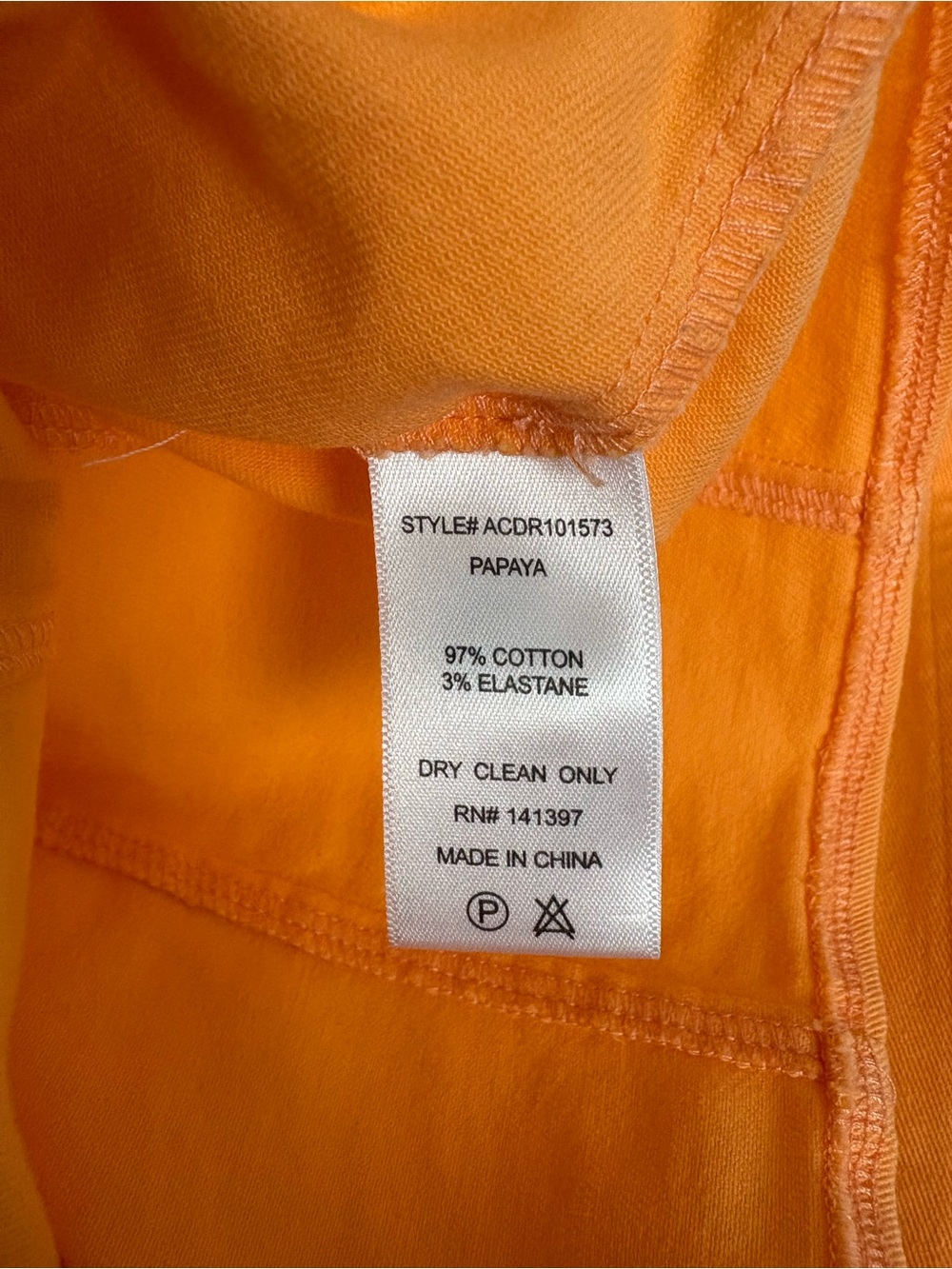 ASTR The Label Vietta Papaya Orange Denim Corset Mini Dress Revolve - M - Picture 12 of 13